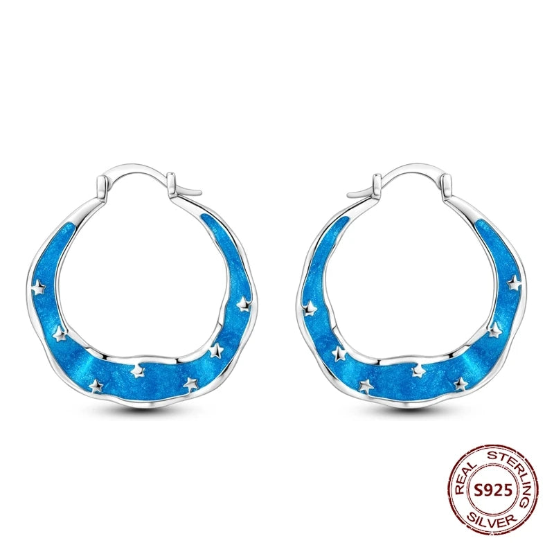 Oorbellen met Ster en Maan – Blauwe Vlinder en Olifant Design