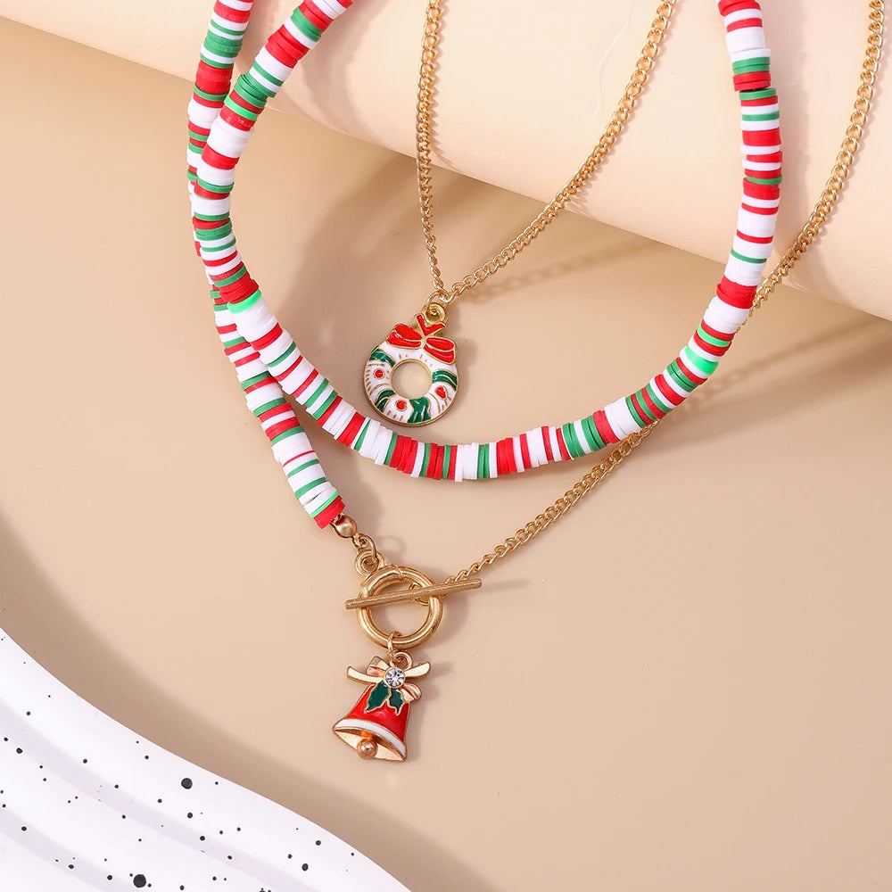 Kerst ketting met kralen – feestelijke choker voor dames en meisjes - diverse varianten