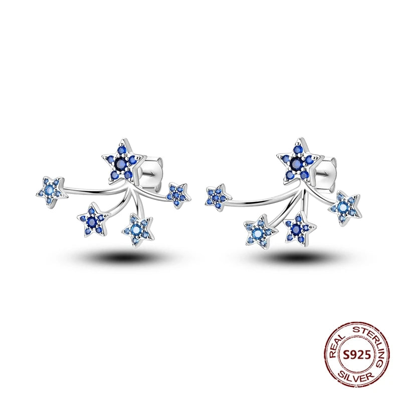 Oorbellen met Ster en Maan – Blauwe Vlinder en Olifant Design