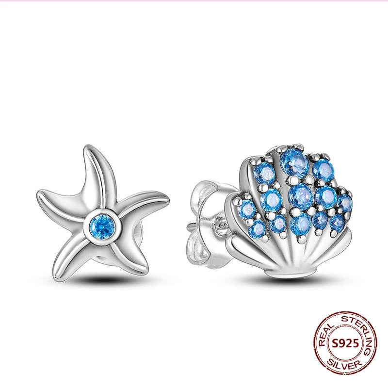 Oorbellen met Ster en Maan – Blauwe Vlinder en Olifant Design