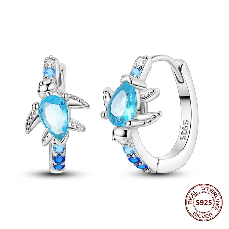 Oorbellen met Ster en Maan – Blauwe Vlinder en Olifant Design