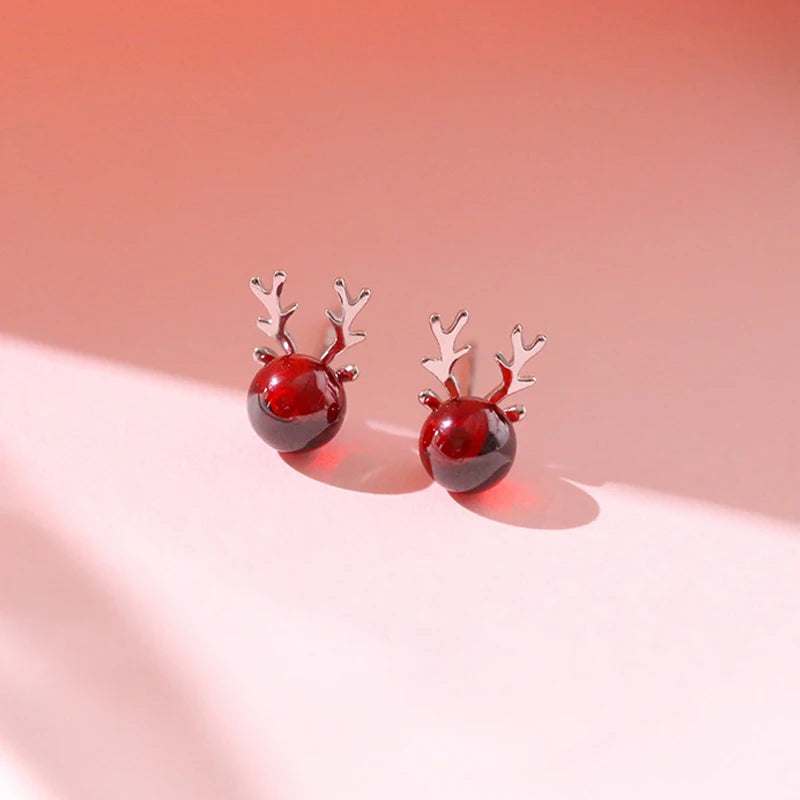 Kerst oorbellen sneeuwvlok met kristal – elegante feestelijke sieraden voor dames