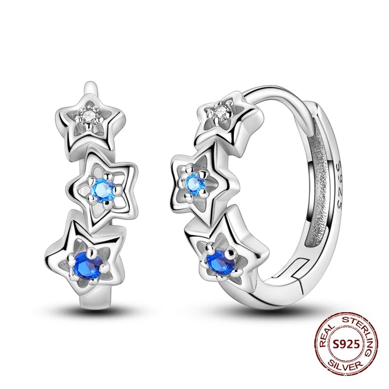 Oorbellen met Ster en Maan – Blauwe Vlinder en Olifant Design