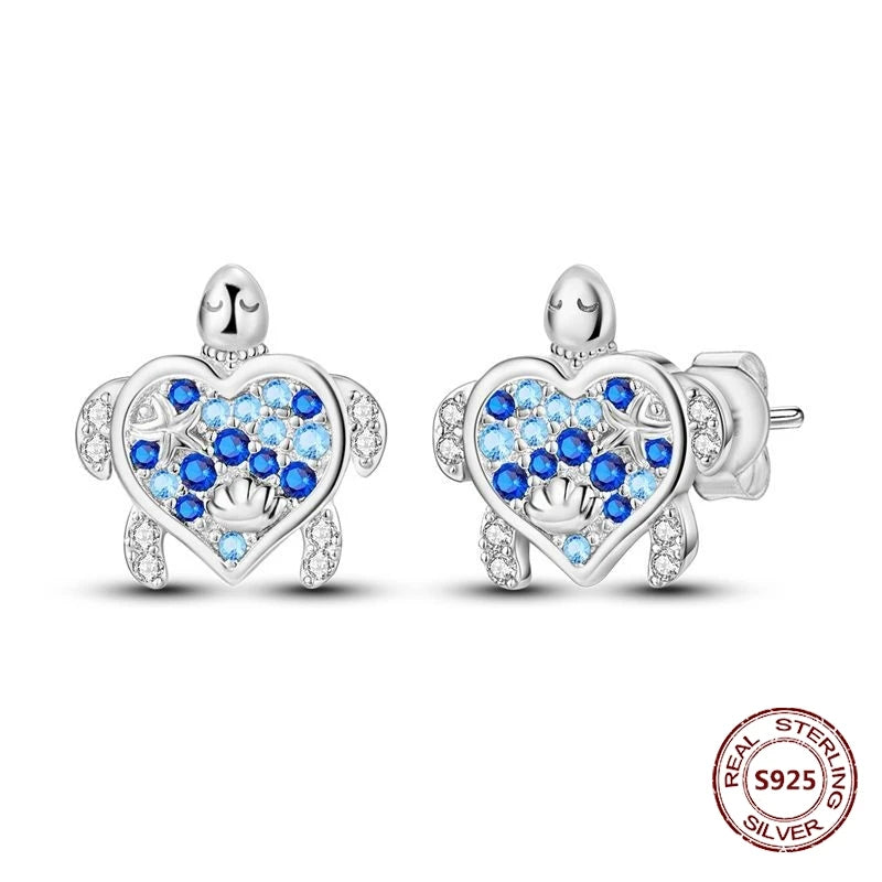 Oorbellen met Ster en Maan – Blauwe Vlinder en Olifant Design