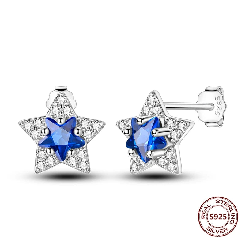 Oorbellen met Ster en Maan – Blauwe Vlinder en Olifant Design