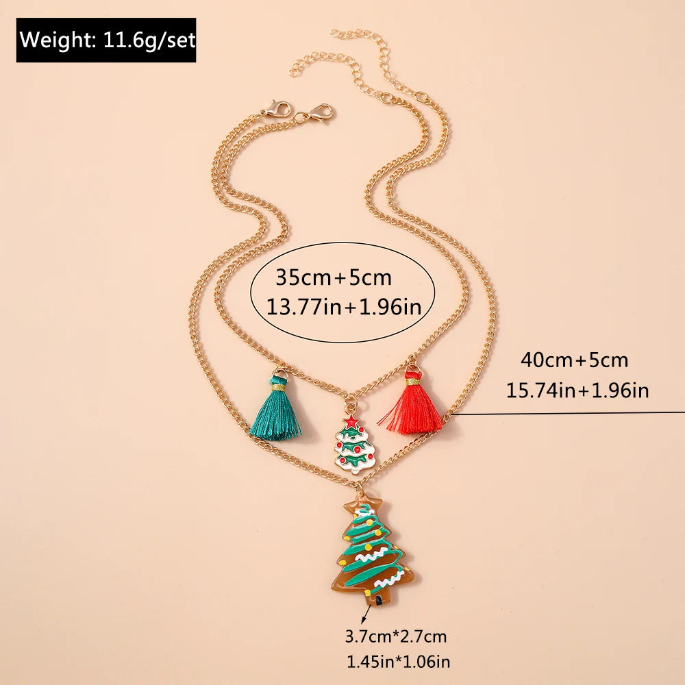 Kerst ketting met kralen – feestelijke choker voor dames en meisjes - diverse varianten