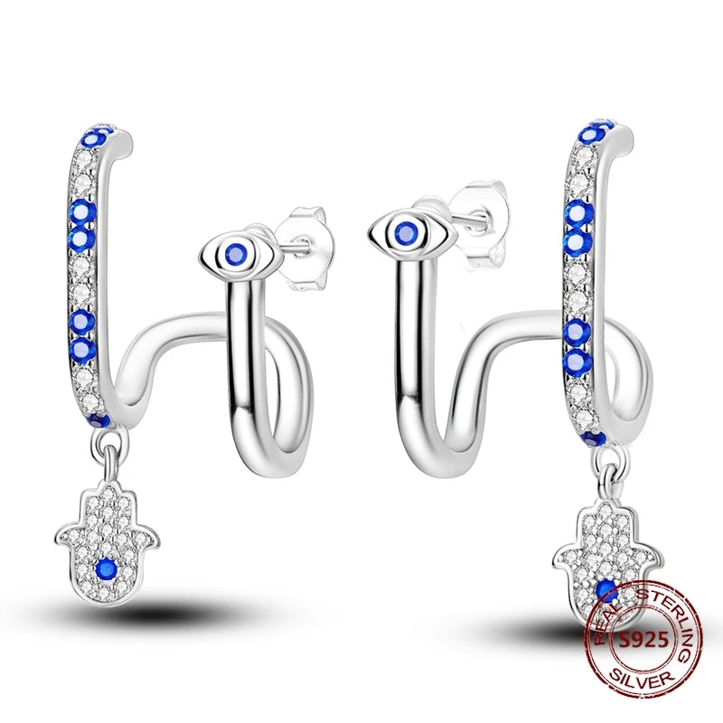 Oorbellen met Ster en Maan – Blauwe Vlinder en Olifant Design