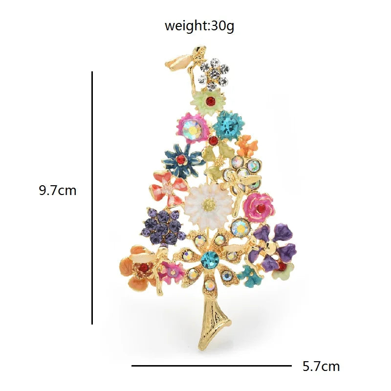 Broche Bloem – Kleurrijke Boomspeld voor Feest of Kantoor