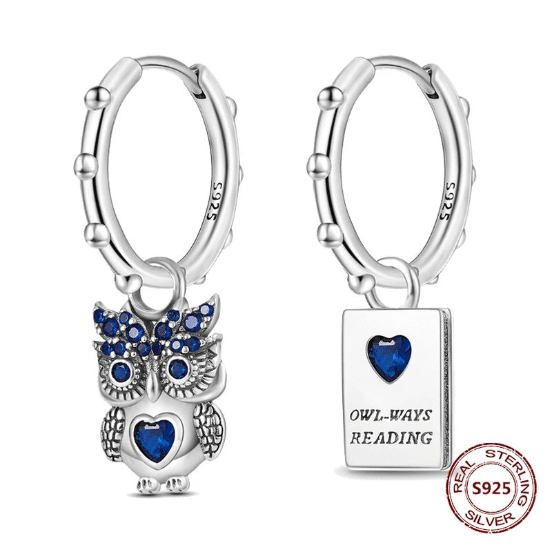 Oorbellen met Ster en Maan – Blauwe Vlinder en Olifant Design