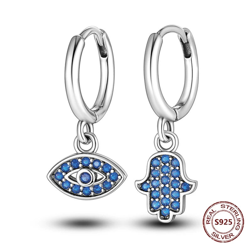 Oorbellen met Ster en Maan – Blauwe Vlinder en Olifant Design