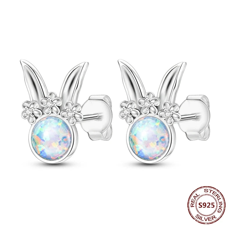 Oorbellen Regenboog Hoops van 925 Sterling Zilver met Zirconia
