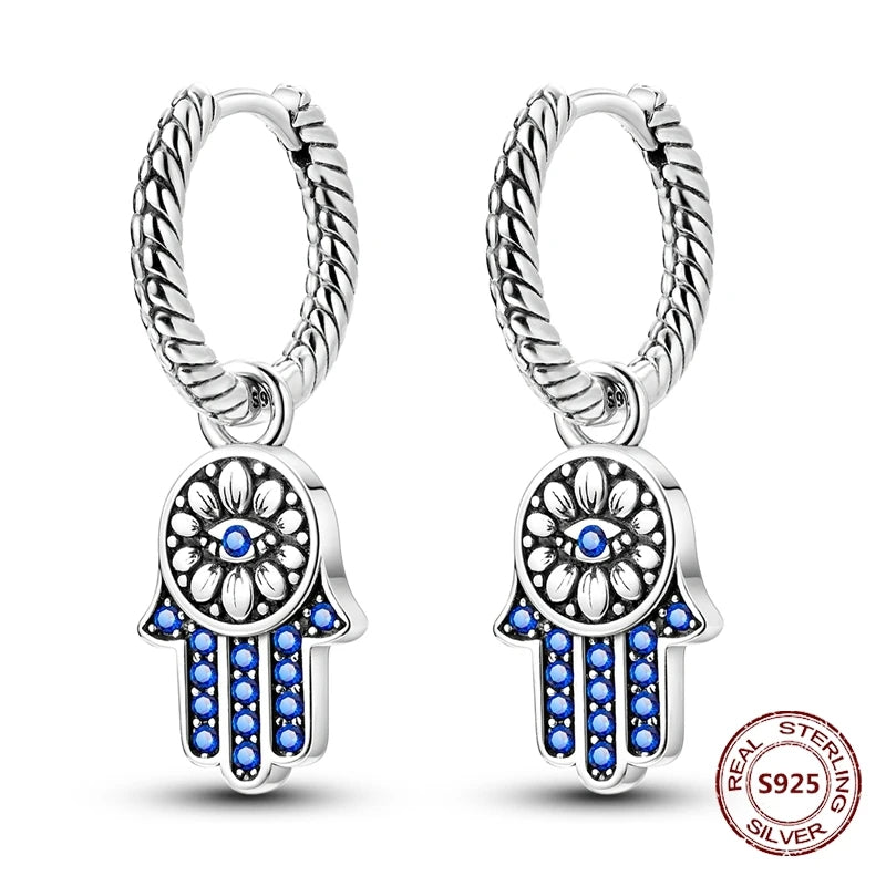Oorbellen met Ster en Maan – Blauwe Vlinder en Olifant Design