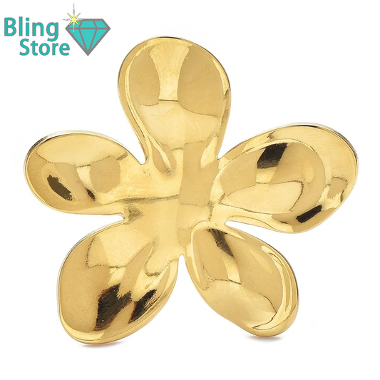 Broche roestvrijstalen bloem – stijlvol unisex accessoire in 2 kleuren