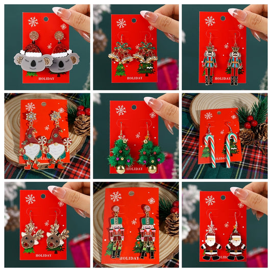 Kerst oorbellen met speelse belletjes en fonkelende details – diverse varianten