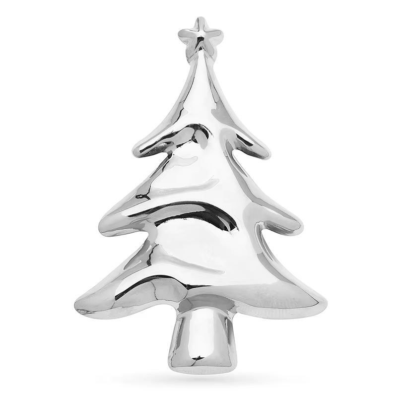 Kerst Broche RVS Klassieke Elegante Kerstboom voor Kleding en Tas Accessoire