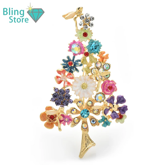 Broche Bloem – Kleurrijke Boomspeld voor Feest of Kantoor
