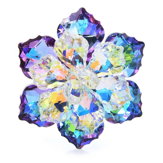 Broche Glazen Bloem – Elegante Speld in 14 Kleuren voor Feest & Kantoor