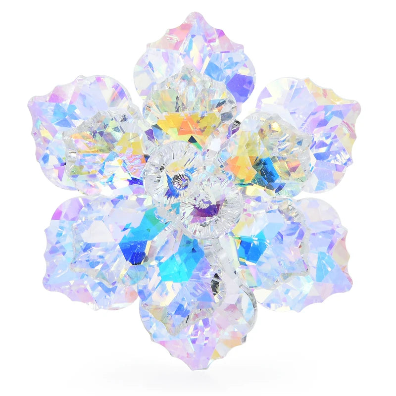 Broche Glazen Bloem – Elegante Speld in 14 Kleuren voor Feest & Kantoor