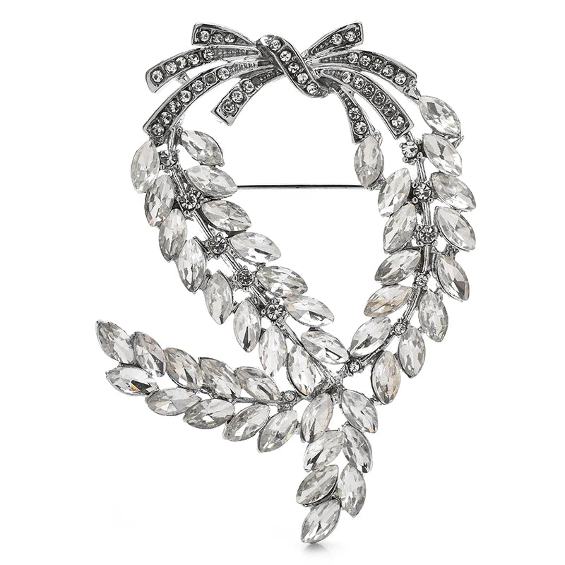Broche Glinsterende Tarwekorrel – Elegant Sieraad voor Jurk of Colbert