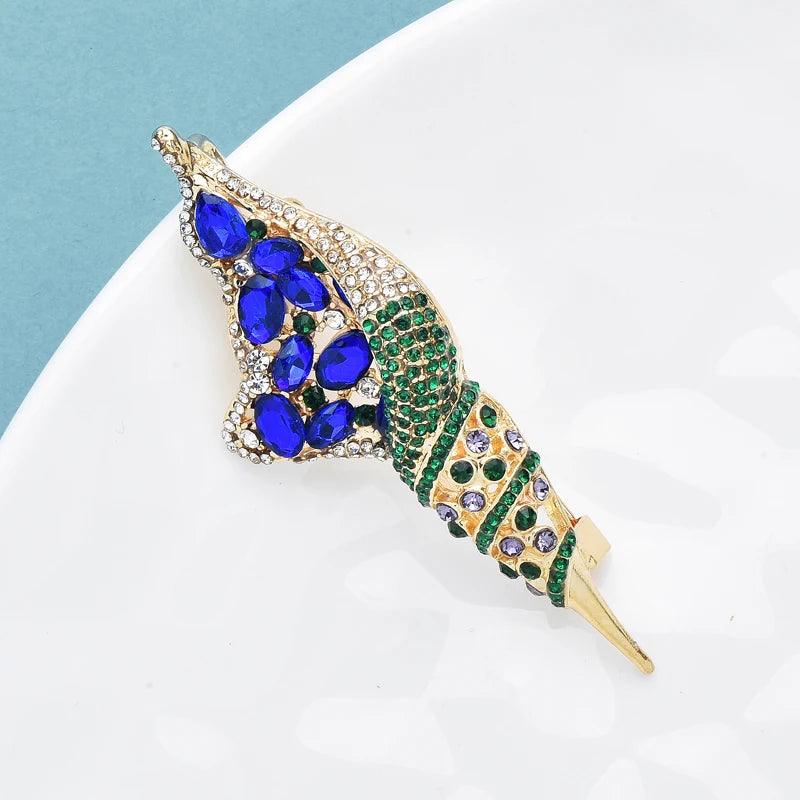 Broche elegante schelp in paleisstijl – stijlvolle unisex accessoire voor elke gelegenheid