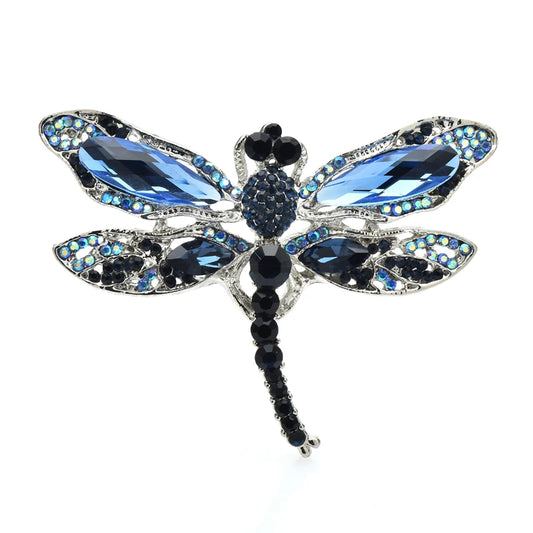 Broche dieren – Elegante libelle met strass voor dames