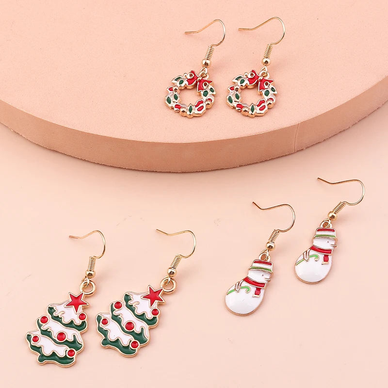 Kerst Oorbellen – Feestelijke oorbellen met Kerst design voor Dames - 043