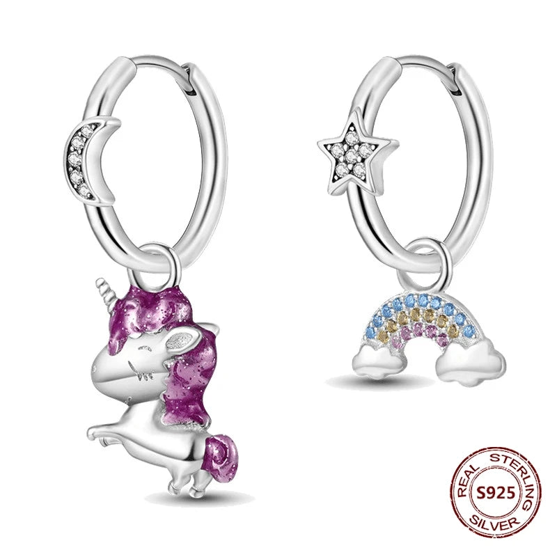 Oorbellen met luie kat en bladdesign – charmant en trendy