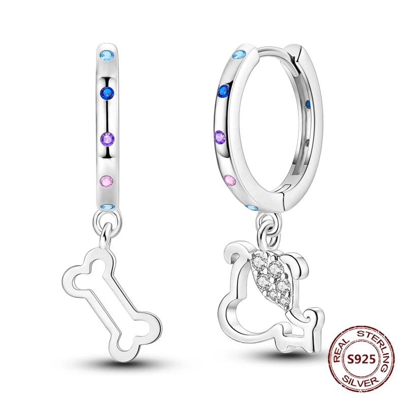 Oorbellen met luie kat en bladdesign – charmant en trendy