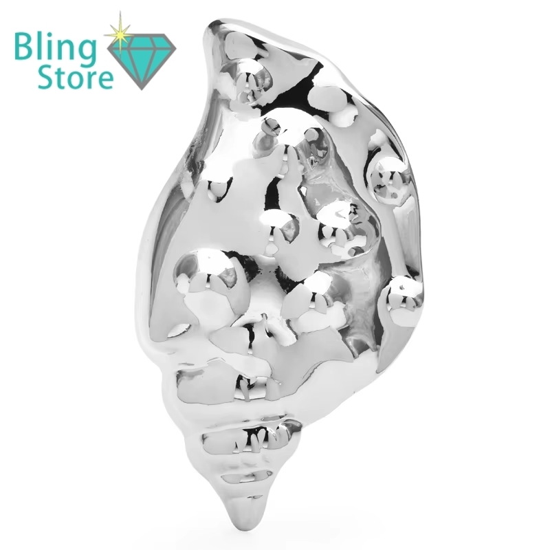 Broche schelp design – stijlvolle unisex roestvrijstalen accessoire voor elke gelegenheid