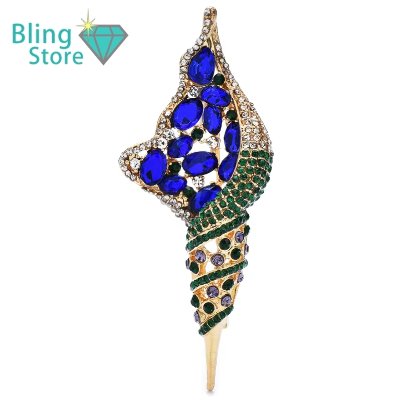 Broche elegante schelp in paleisstijl – stijlvolle unisex accessoire voor elke gelegenheid