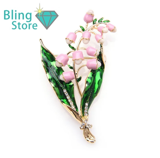 Broche Bloem Roze Lavendel – Elegante Damesbroche voor Elke Gelegenheid